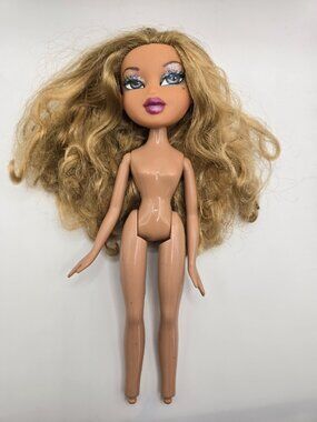 2004 Vintage Bratz FLASHBACK FEVER FIANNA Nude Doll - Glitter Makeup TLC